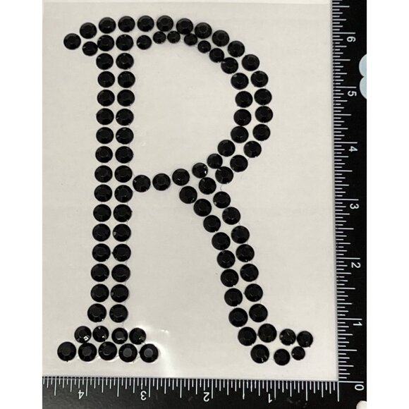 Recollections Halloween Bling Rhinestone Gem Embellishment Letter R 353831 - Picture 3 of 3
